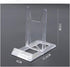 6pcs Plastic Adjustable Clear Display Stand Easel Picture Plate Display Stand Easel for Wall Mount, Display, Flat Plates, Photos, Place Cards Wedd...