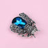 2Pcs Crystal Insect Brooch Beetles Brooches Pin Fashion Brooch For Women Pins Scarf Clip Jewelry Broach Purple Blue...