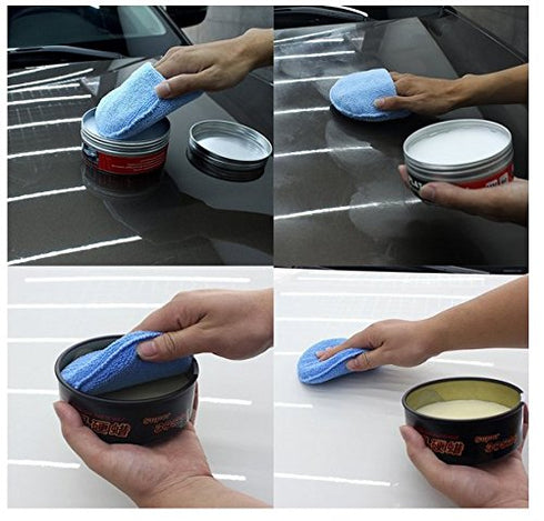 5PCS Car Microfiber Wax Applicator, Waxing Polish Microfiber Foam Sponge, Fit for Cars Wax Applicator Foam Sponge (Blue)...