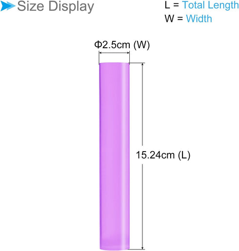 Acrylic Clay Roller, 6 Inch Length 1 Inch Dia., Acrylic Non-Stick Rolling Pin Roller Purple - (Applications: for Shaping Sculpting)...