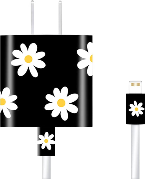 Charger Skin Charger Decal Wrap Compatible with iPhone 18W / 20W Charger Wall Charger Stickers Daisies......