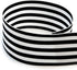 USA | American Made 2-1/4" Black & White Monarch Striped Grosgrain Ribbon - 20 Yards (Multiple Colors & Widths Available)...