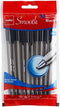 CELLO SMOOTH STICK PEN, BLACK 10 UNITS ( get from the title USD1.25 per pack)...