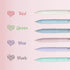6PCS Multicolor Ballpoint Pen, 4-in-1 Smooth Retractable Ink Pens with Pen Clip, 0.5mm Fine Point Pen for Office School Supplies Students Classroo...