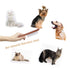 Dog Cat Comb with Solid Wood Handle Stainless Steel Teeth, Professional Pet Grooming Supplies Accessories Perfect for Honghair Hairy Pets...