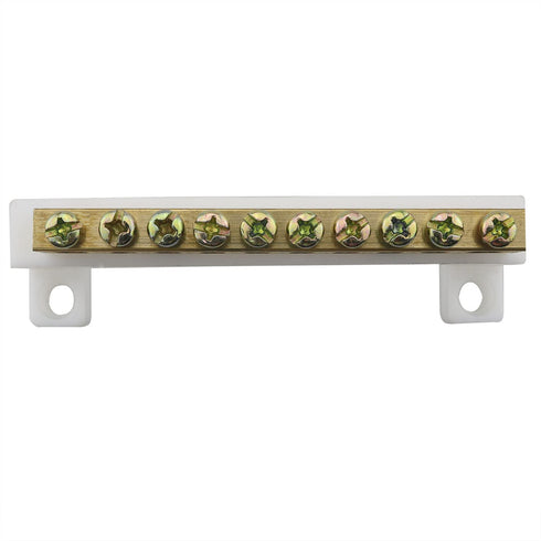 Terminal Block Connector Bar CHENJIN 10 Positions Single Row High Bridge Design Electric Barrier Bar, Terminal Bus Bar...