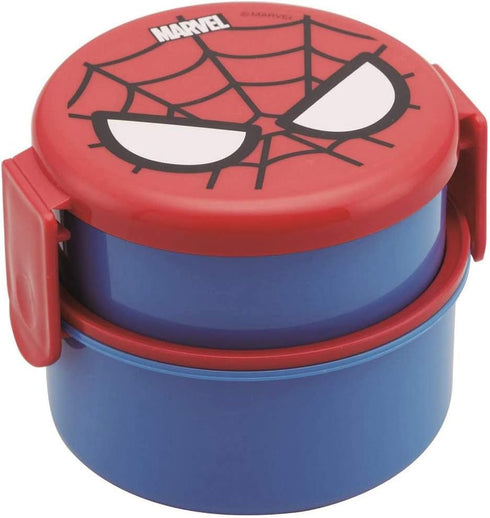 Spider-Man Lunch (Bento) Box from Japan with Two Compartments and Fork 16.9 fl oz (500 ml)...