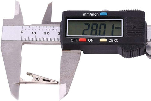 20pcs 28MM Metal Clip, Crocodile Electrical Clamp for Testing Probe Meter Black&Red PVC Sleeve Material (20 PCS)...