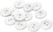 12 Pcs White Lab Coat Buttons 2 Hole White Buttons 30L Sewing Buttons 0.75 inch Uniform Buttons Decotative Buttons Glossy Plastic Buttons for Lab ...