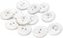 12 Pcs White Lab Coat Buttons 2 Hole White Buttons 30L Sewing Buttons 0.75 inch Uniform Buttons Decotative Buttons Glossy Plastic Buttons for Lab ...