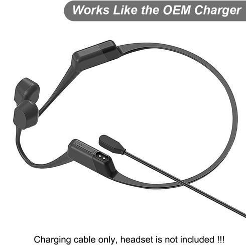 Charging Cable for Shokz OpenRun, OpenRun Pro, OpenRun Mini, AfterShokz Aeropex AS800, OpenComm ASC100SG, Replacement USB Charger Cable Cord Bluet...
