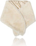 Jovono Women's Wedding Fur Shawls and Wraps Bridal Wedding Fur Stole with Rhinestone Brooch for Bride and Bridesmaids...