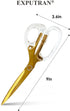 Acrylic Scissors 9-Inch, Clear Acrylic Handle & Gold Stainless Steel Scissors for Office, Home & Sewing Use, Office Supplies and Accessories...