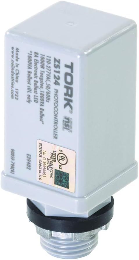 TORK ZS124 Electronic Photocontrol Swivel-Advanced LongLife ZeroCross-Instant Response-8A LED Rated-105-305V...