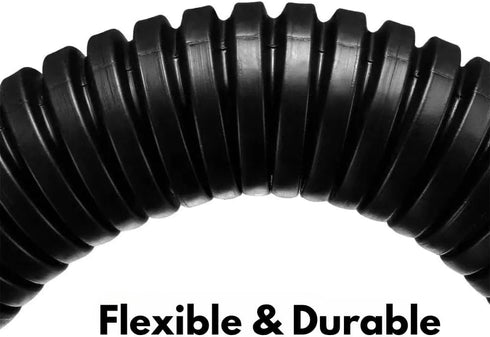 20 FT 3/8” Wire Loom Split Tubing Auto Wire Conduit Flexible Cover | Plastic Cover for Electrical Wires & Cables, Black...