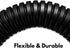 20 FT 1/2” Wire Loom Split Tubing Auto Wire Conduit Flexible Cover | Plastic Cover for Electrical Wires & Cables, Black...
