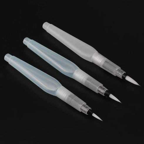 Refillable Water Brush Pen, 3Pcs/6Pcs Pilot Ink and Paint Art Pens Plus Fill Tool Watercolor Painting Calligraphy Art Crafts Set (3 Pcs Water Brus...