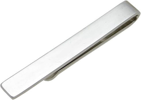 Mens Skinny Tie Clip Bar Metallic Finish - Firm Hold Sleek Design and Perfect For Slim Ties...