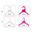 Pet Clothing Hanger, 10PCS Plastic Anti-Skid Dog Puppy Cat Clothes Clothing Rack for Small Animals (Pink, S...