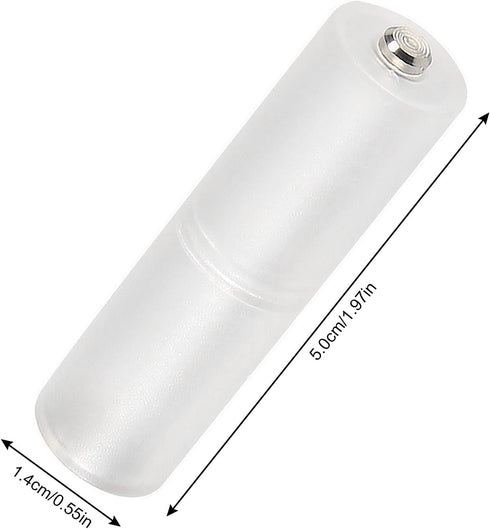 10pcs AAA to AA Battery Adapter AAA to AA Battery Converter Holder Battery Adapter Converter for AAA to AA Battery Clear Color...