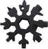 18-in-1 Snowflake Multi-Tool Screwdriver, Stainless Steel 18-1 Multitool Snow Tool (Black)...