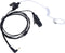 TC-320 2.5mm Acoustic Tube Earpiece with Mic PTT Walkie Talkie Ear Piece Surveillance Headset for Motorola Talkabout T200 T200TP T260 T400 T460 T6...