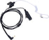 TC-320 2.5mm Acoustic Tube Earpiece with Mic PTT Walkie Talkie Ear Piece Surveillance Headset for Motorola Talkabout T200 T200TP T260 T400 T460 T6...