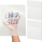 Gueevin 100 Sheets Extra Large Jumbo Transparent Sticky Notes Clear Self Sticky Notes, 2 Pads Notes Waterproof Translucent Paper, Office School Su...