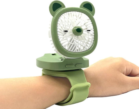 Personal Fan with Wrist Strap - Battery Operated, USB Rechargeable Fan Portable, LED Lights, 3 Adjustable Speed - Portable Fans for Kids Children ...