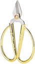 Sewing Scissors, Household Scissors with Large Golden Handle Small Silver Cutters Crafts Making Tool Ideal for Jewelry Processing Jewelry Making N...