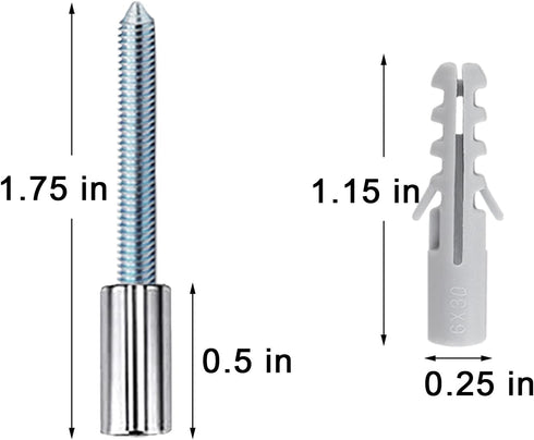 Hardware Set,House Numbers Screws for Outside, Screw Set for Modern and Sleek Floating Address Numbers, Mounting System Parts...