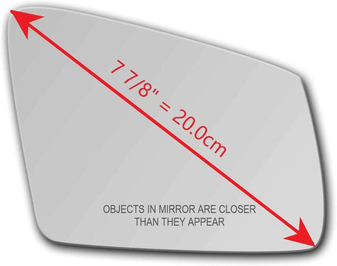 New Replacement Mirror Glass with Full Size Adhesive for Mercedes-Benz B250e C E S CL CLA CLS GLA GLC63 AMG GLK Class Passenger Side View Right RH...