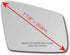 New Replacement Mirror Glass with Full Size Adhesive for Mercedes-Benz B250e C E S CL CLA CLS GLA GLC63 AMG GLK Class Passenger Side View Right RH...