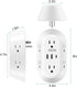 USB Wall Charger, FDTEK Surge Protector 6 Outlet Power Strip Multi Plug Outlet with USB-C Charging Ports, 3-Sided Outlet Splitter Wall Plug Adapte...