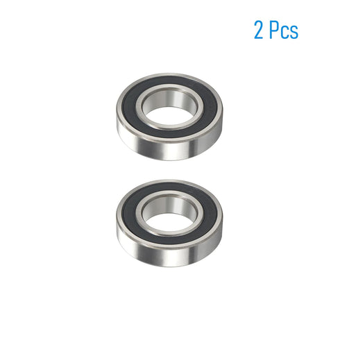 6901-2RS 2 PCS Deep Groove Ball Bearing 12×24×6mm Double Black Rubber Shielded Ball Bearing Chrome Steel P0 Z2 Bearing for Industrial Machine,Powe...