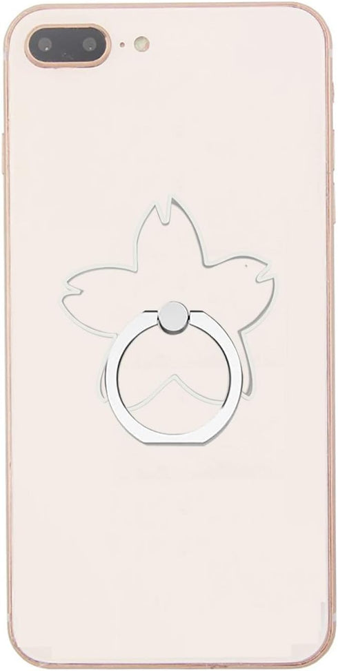 Transparent Oriental Cherry Cell Phone Ring Holder Kickstand,360 Rotation Clear Cherry Blossom Cell Phone Finger Ring Grip Stand for Phones,Pad......