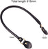 PH PandaHall 2pcs Leather Purse Handles 24.2” Sew On Bag Handles Purse Replacement Strap Black PU Leather Handbag Strap for Purses Handbag Shoulde...