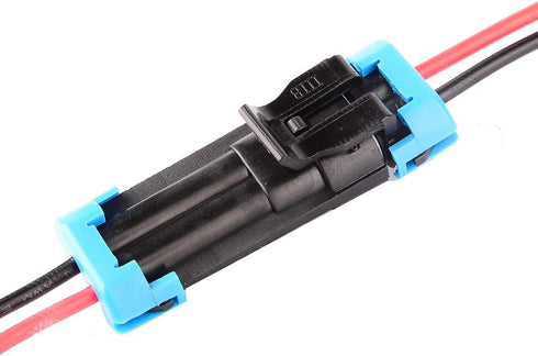 2 Pin Way Car Waterproof Electrical Connector Plug with Wire AWG Marine Pack of 2...