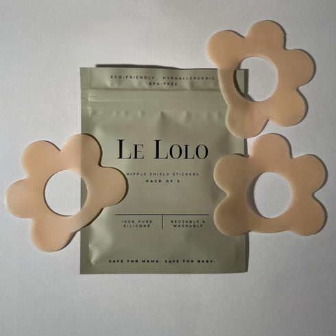 Nipple Shield Stickers, Silicone, Reusable, Hypoallergenic, Easy Latching, Set of 3...