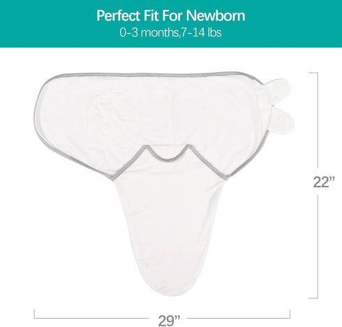 Biloban Baby Swaddles 0-3 Months for Girls, Baby Swaddle, Newborn Swaddle, Cotton Swaddle Blanket, Newborn Essentials, Grey & White, 2 Pack...