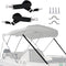 2 PCS Adjustable Heavy Duty Bimini Top Straps,Marine Grade Double Snap Hook Strap+ Pad Eye Straps,28"~60" Stainless Steel Boat Awning Hardware Acc...