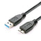 USB 3.0 Hard Drive Cable, USB-A to Micro B Cable Compatible with Samsung Galaxy S5, Note 3, Note Pro 12.2, Camera, WD Toshiba Seagate Hard Drive a...