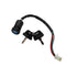 4 Wire Ignition Key Switch for 50cc-125cc ATV, Go Kart, Scooter (Female Plug, Black, 2 Position, ON-OFF)...