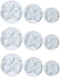 RAYNAG 3 Set Bowknot Plastic Fondant Plunger Cutters Cookie Pie Crust Cutout Molds Clay Cake Decorating Cutter Plungers (9 Pieces)...