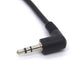 Angled 3.5 mm to Micro USB Cable Adapter - Convert Micro USB B 5 Pin Male to 3 Pole 3.5mm Male Jack Aux Audio for Intercom Tower Urban Samsung Gal...