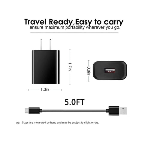 USB C Fast Wall Charger Charging Cable Cord Compatible for T-Mobile REVVL 6 PRO 5G/REVVL V+ 4 4+ 2 Plus 4 Plus/Revvlry+, TCL Stylus 5G 30 XE 4X 5G...