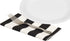 Black and White Table Linens, Cloth Napkins 18" Dinner 100% Cotton Wedding Table Decor, Summer Party, Use with Black or White Tablecloth Pk 4...