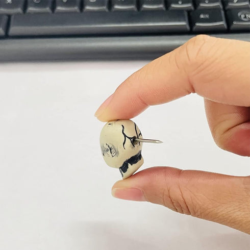 Ackron Skull Push Pins, Decorative Creative Thumbtack, Office Tacks for Bulletin Board, Cork Boards, Map, Photo, Wall Fixed, Picture, Paper, Memo,...