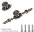 Pull Handle, Vintage Style Zinc Alloy Door Knob with Screw, Fit for Drawer Cabinet, 4-pack (Bronze)...