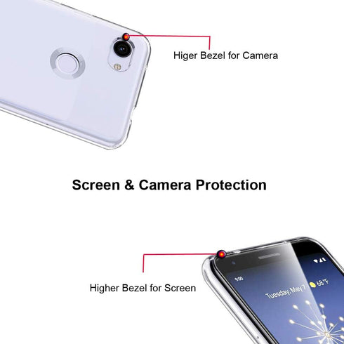 Unov Pixel 3a Case Clear with Design Soft TPU Shock Absorption Slim Embossed Pattern Protective Back Cover for Pixel 3a 5.6 inch (Flower Bouquet)...